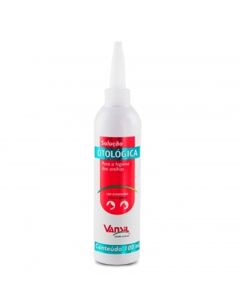 -Solução Otológica Higiene das Orelhas Para Cães e Gatos 100ml Vansil